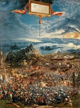 Albrecht Altdorfer - The Battle of Issus or The Victory of Alexander the Great 1529 - (MeisterDrucke-89527)