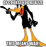 daffy duck this means war