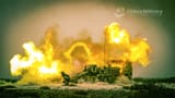 A vehicle-mounted howitzer attached to a howitzer unit of the PLA Army fires at targets during a live-fire training exercise on June 16, 2024..