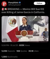 twitter tweet mexico suing over some death