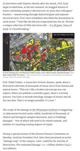 Weizmann damage