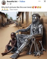 ai_art_robo_jesus_tradie_tools_crown_of_thorns_next_to_protohominid_missing_link_from_africa