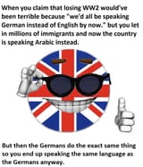 speaking German anyway