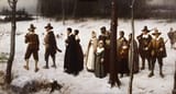 The Early Puritans of New England Going to Church by George Henry Boughton