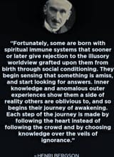Henri Bergson quote spiritual immune system