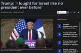 trump &#039;i fought for israel like no president ever before&#039;