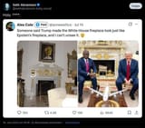 White house fireplace