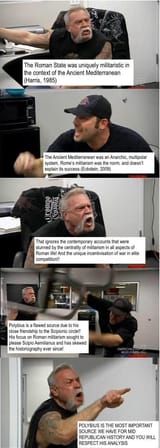 Calm discussion on Roman militarism