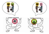 Nazi and tankie retardation