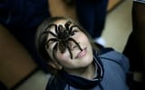 Girl with Spider on Face