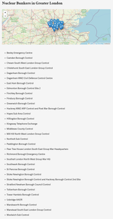 Nuclear bunkers in Greater London