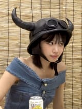 horn hat biker