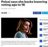 Pelosi voting age