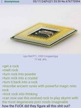 we tricked rocks into thinking