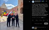 In Lublin, the foreign ministers of the Lublin Triangle—Ukraine, Poland, and Lithuania 16-07-2025 initiative’s fifth anniversary. Andriy Sybiha, Radosław Sikorski, Kęstutis Budrys