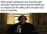 white_people_watching_far-right_nationalist_jews_kippah_wailing_wall_jerusalem_israel_aipac_controlled_opposition