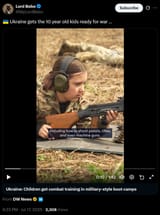 Ukraine gets the 10 year old kids ready for war