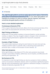 is rigid thought patterns a sign of early dementia - Google Search