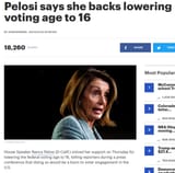 Pelosi voting age