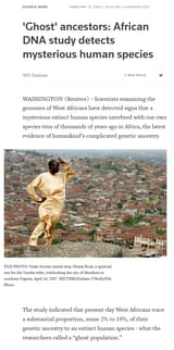 DNA Ancestry black white ghost species african