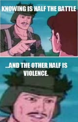 knowing and violence