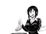 hitomi chan eating food tomboy anime girl