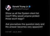 Trump Junior Epstein List