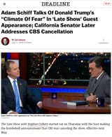 a colbert full of schiff
