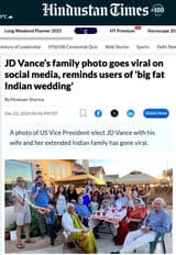 jd vance big fat indian wedding
