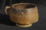 Bowl from Alexandria, dated late second century BCE to early first century CE “By Chrst the magician”