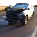 In Kherson region, Russian forces targeted the vehicle of Chief Rabbi Yosef Yitzchak Wolff with a drone strike. The UAV hit the car 18-07-2025 HD_thumb.jpg