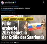 jihadi julian Russia liberated the size of Saarlands
