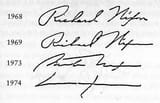 Richard Nixon&#039;s Signature timeline