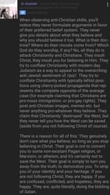 Jews need you to believe anything other than Christ