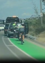 just fuck off into bushes its bike lane