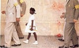 american marxism normal rockwell painting of feds protecting a nigger