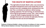 death of martin luther