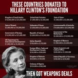 Clinton foundation links to weapons deals