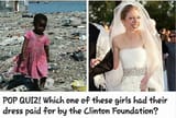 Dress paid for by the clinton foundation