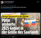 jihadi julian Russia liberated the size of Saarlands