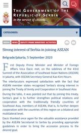 Serbia ASEAN