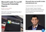 microsoft job cuts except india