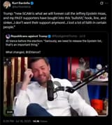 kurtbardella, Trump, &#039;new SCAM is what we will forever call the Jeffrey Epstein Hoax&#039; 16-07-2025 JD Vance before the election, we need to release, Epstein list HD