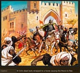 el-cids-dead-body-moors-flee