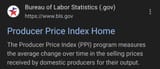 PPI Producer Price Index