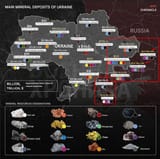 Ukraine resource map by oblast