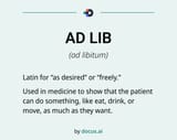 ad-lib