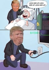 Trump lock her hup