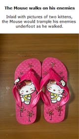 Mouse Kitty Slippers Pharaoh