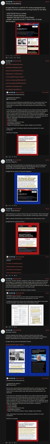 douglas murray israel shill
